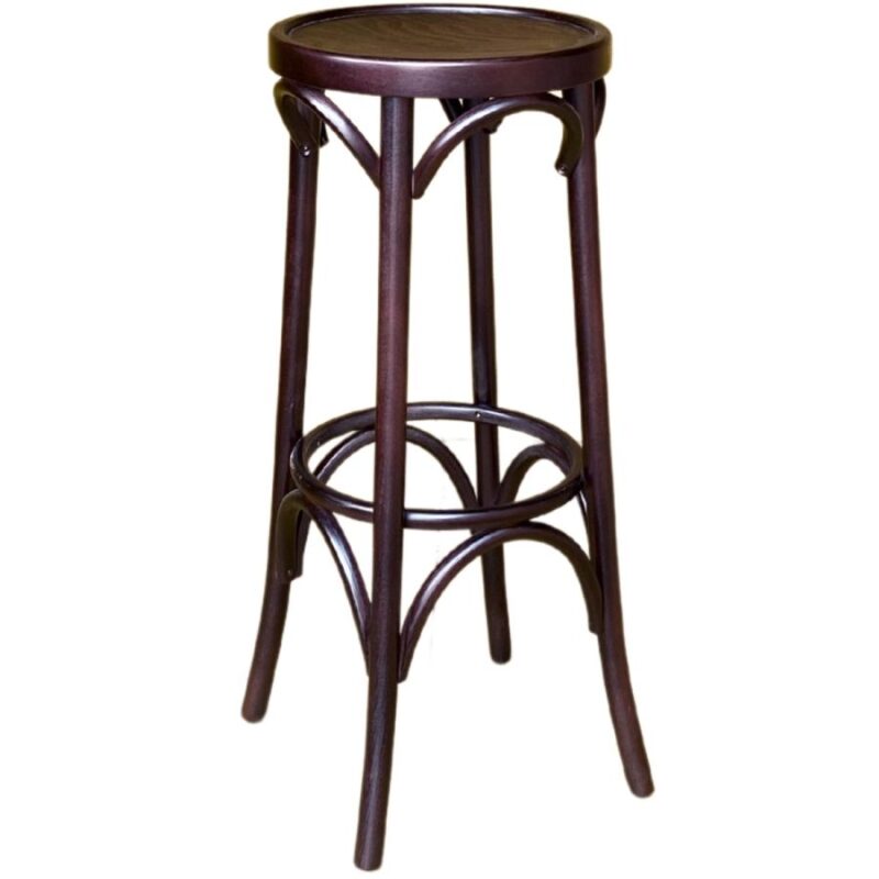 Bentwood Solid Seat Elegant High Stool by Tessa (BSSHS-T575)
